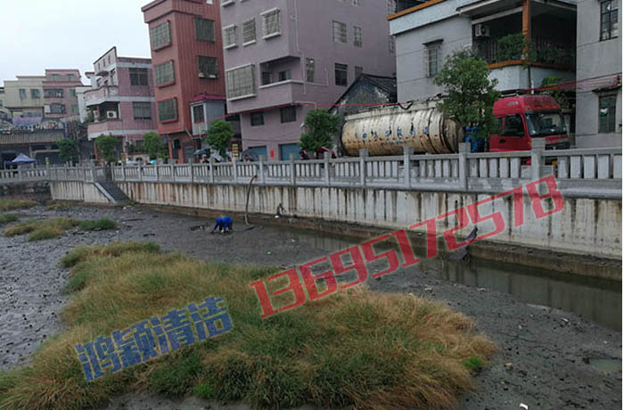 大瀝李潘村魚塘淤泥清理